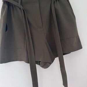 Olive Green Women's Shorts